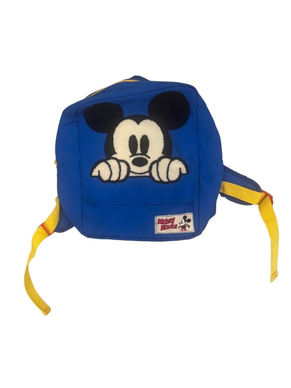 Walt Disney Store Mickey Mouse Peaking Backpack School Bag Toddler Blue Vintage